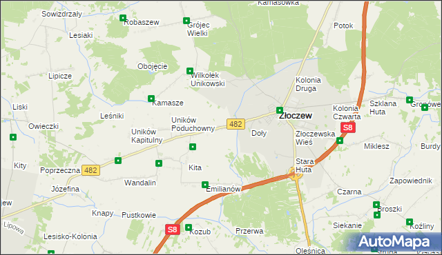 mapa Bujnów, Bujnów na mapie Targeo