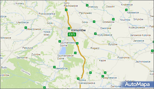 mapa Byszówka, Byszówka na mapie Targeo