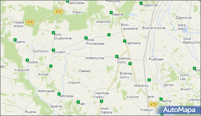 mapa Charchów Pański, Charchów Pański na mapie Targeo