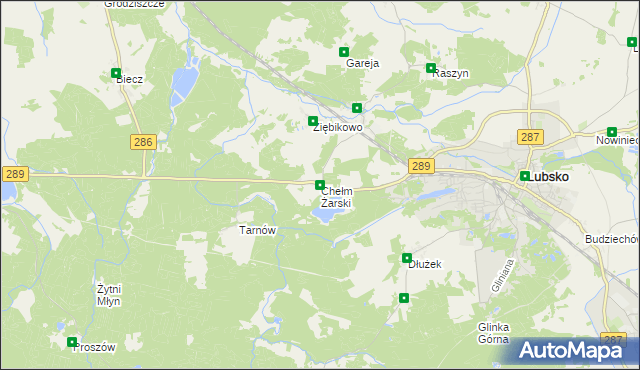 mapa Chełm Żarski, Chełm Żarski na mapie Targeo