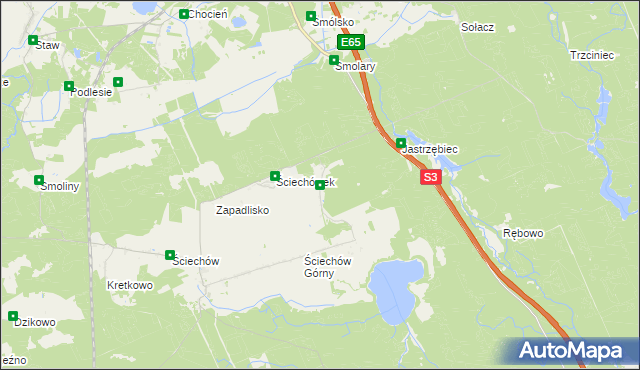 mapa Chłopiny, Chłopiny na mapie Targeo