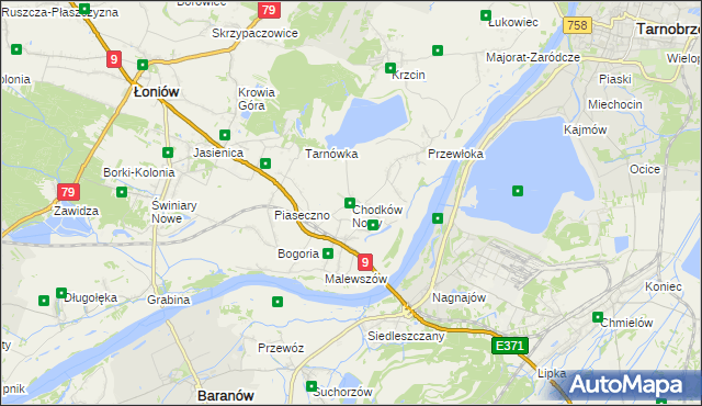 mapa Chodków Nowy, Chodków Nowy na mapie Targeo