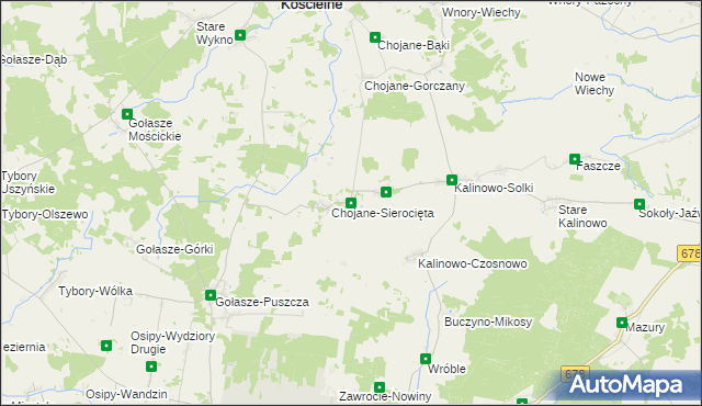 mapa Chojane-Stankowięta, Chojane-Stankowięta na mapie Targeo