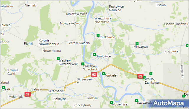 mapa Chrołowice, Chrołowice na mapie Targeo