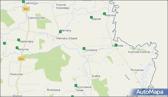 mapa Cichobórz, Cichobórz na mapie Targeo