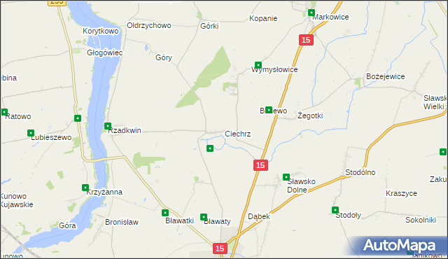 mapa Ciechrz, Ciechrz na mapie Targeo