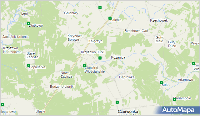 mapa Cieciórki Szlacheckie, Cieciórki Szlacheckie na mapie Targeo