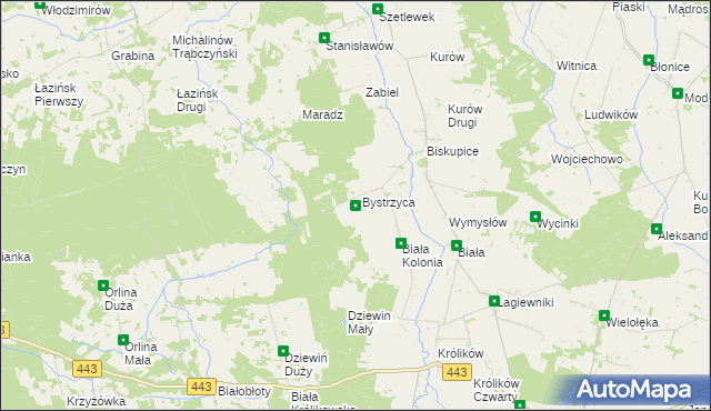 mapa Czarnybród, Czarnybród na mapie Targeo