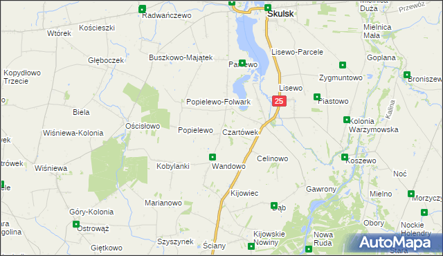 mapa Czartówek, Czartówek na mapie Targeo