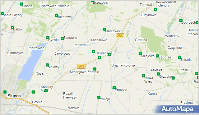 mapa Czesławowo, Czesławowo na mapie Targeo