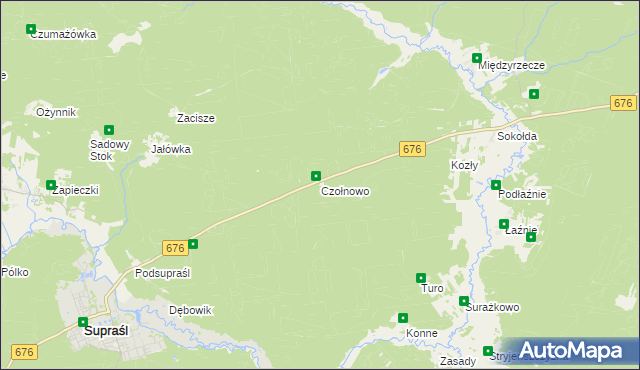 mapa Czołnowo, Czołnowo na mapie Targeo