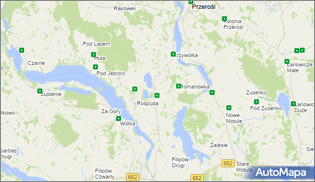 mapa Czostków gmina Filipów, Czostków gmina Filipów na mapie Targeo