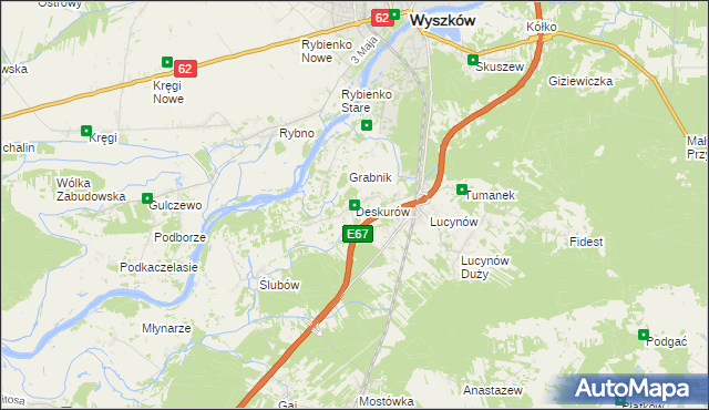 mapa Deskurów, Deskurów na mapie Targeo