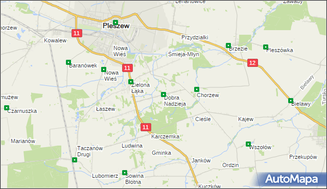 mapa Dobra Nadzieja, Dobra Nadzieja na mapie Targeo