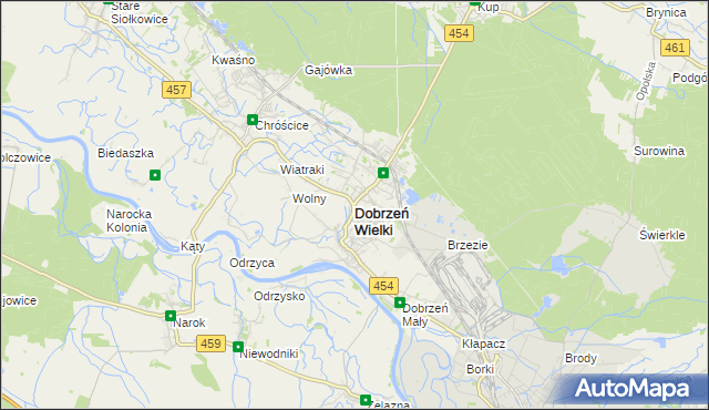 mapa Dobrzeń Wielki, Dobrzeń Wielki na mapie Targeo