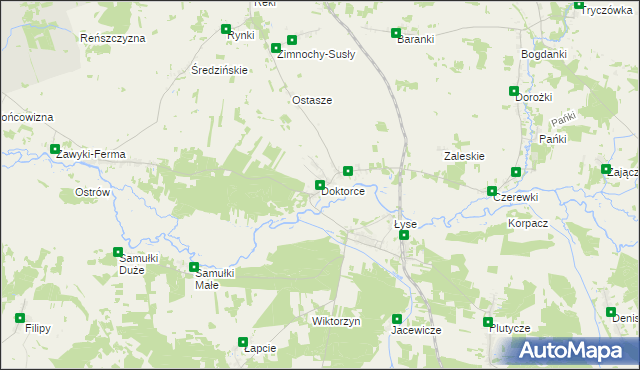 mapa Doktorce, Doktorce na mapie Targeo