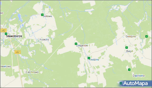 mapa Dołganów, Dołganów na mapie Targeo