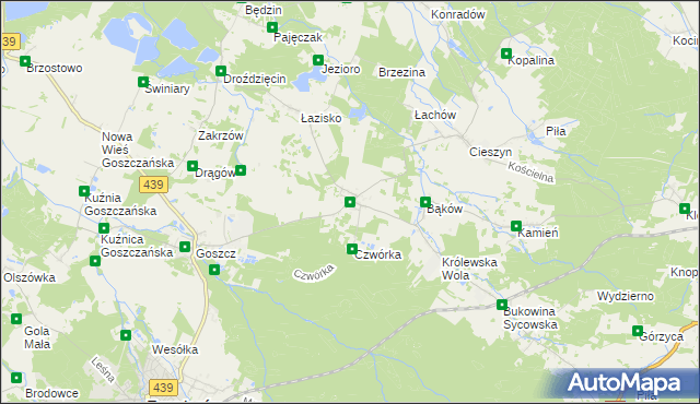 mapa Domasławice gmina Twardogóra, Domasławice gmina Twardogóra na mapie Targeo