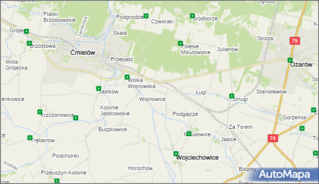 mapa Drygulec, Drygulec na mapie Targeo