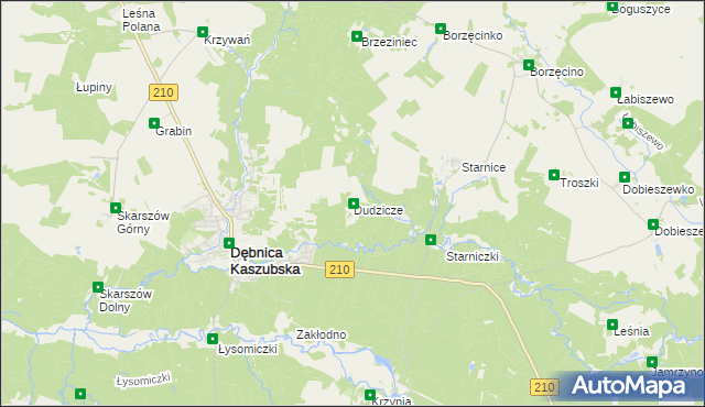 mapa Dudzicze, Dudzicze na mapie Targeo