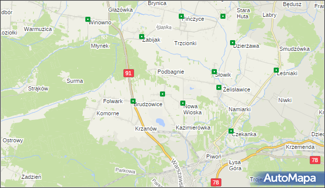 mapa Dziewki, Dziewki na mapie Targeo