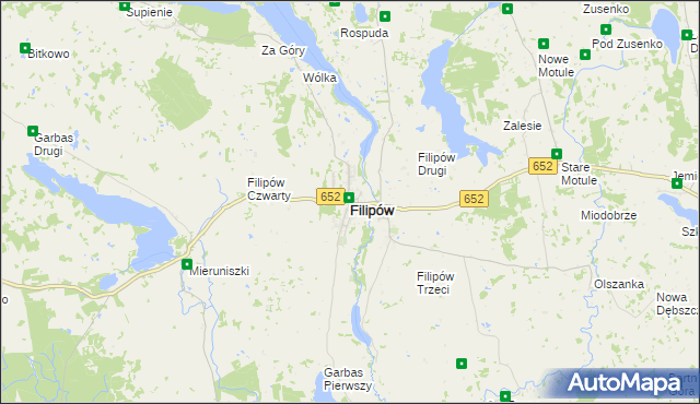 mapa Filipów powiat suwalski, Filipów powiat suwalski na mapie Targeo