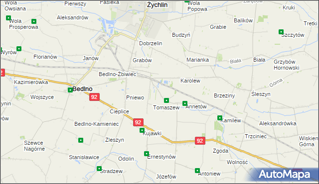 mapa Franciszków Nowy, Franciszków Nowy na mapie Targeo