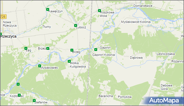 mapa Gapinin-Kolonia, Gapinin-Kolonia na mapie Targeo