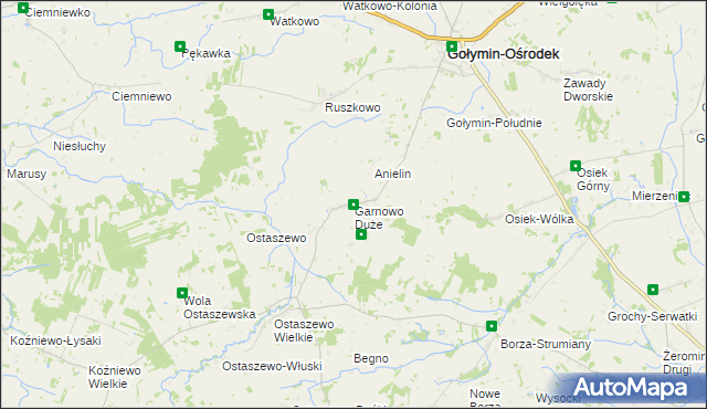 mapa Garnowo Duże, Garnowo Duże na mapie Targeo