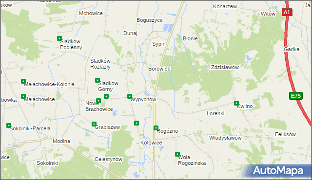 mapa Gieczno, Gieczno na mapie Targeo