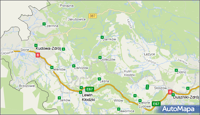 mapa Gołaczów, Gołaczów na mapie Targeo