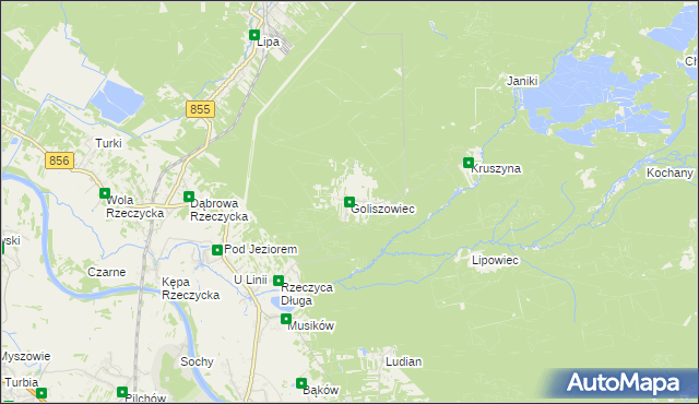 mapa Goliszowiec, Goliszowiec na mapie Targeo