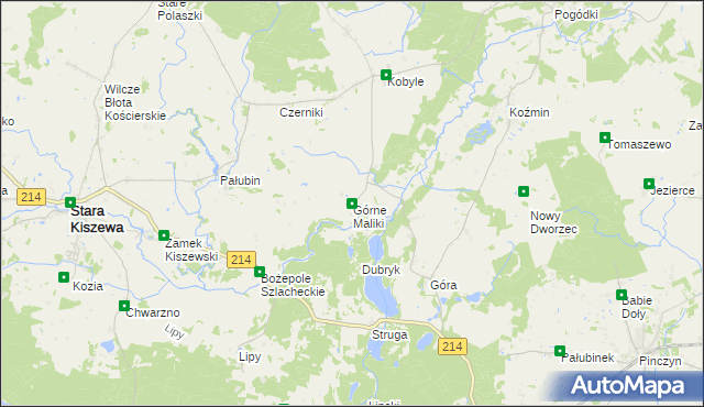 mapa Górne Maliki, Górne Maliki na mapie Targeo