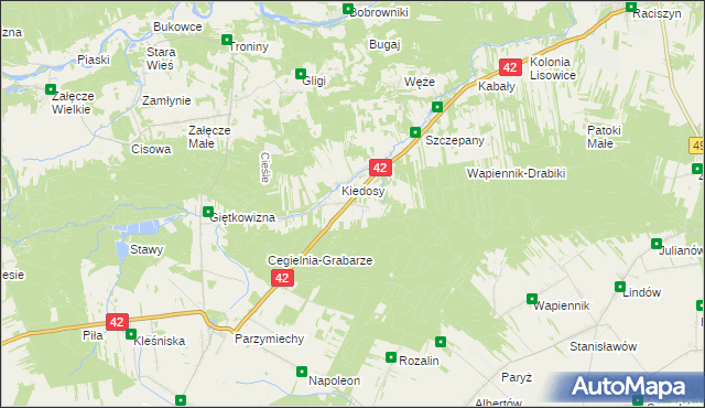 mapa Grabarze, Grabarze na mapie Targeo