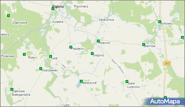 mapa Gręzino, Gręzino na mapie Targeo