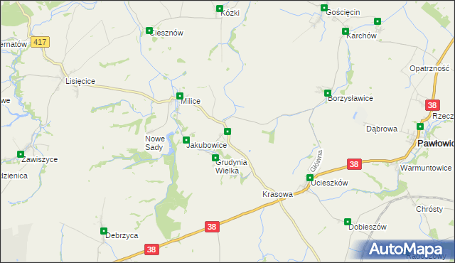 mapa Grudynia Mała, Grudynia Mała na mapie Targeo