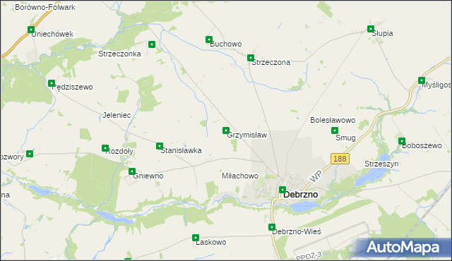 mapa Grzymisław, Grzymisław na mapie Targeo