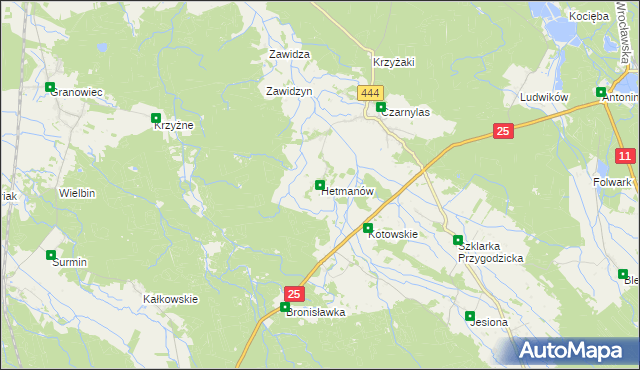 mapa Hetmanów, Hetmanów na mapie Targeo