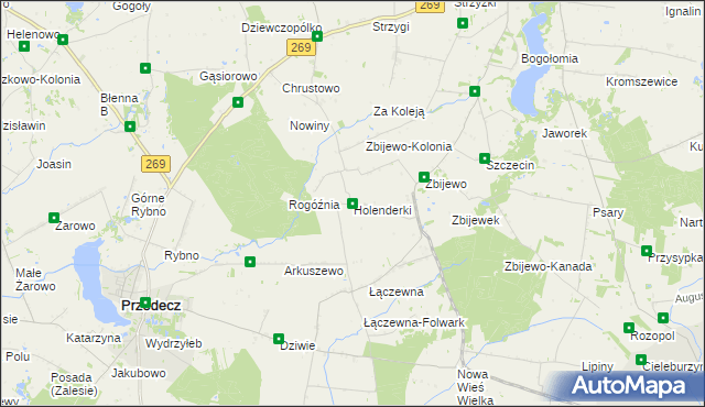 mapa Holenderki, Holenderki na mapie Targeo