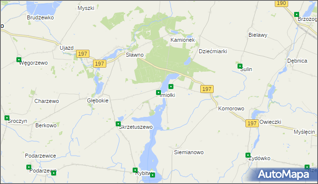 mapa Imiołki, Imiołki na mapie Targeo