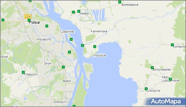 mapa Inoujście, Inoujście na mapie Targeo