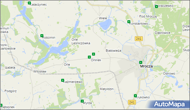 mapa Jadwigowo, Jadwigowo na mapie Targeo