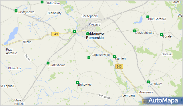 mapa Jaguszewice, Jaguszewice na mapie Targeo