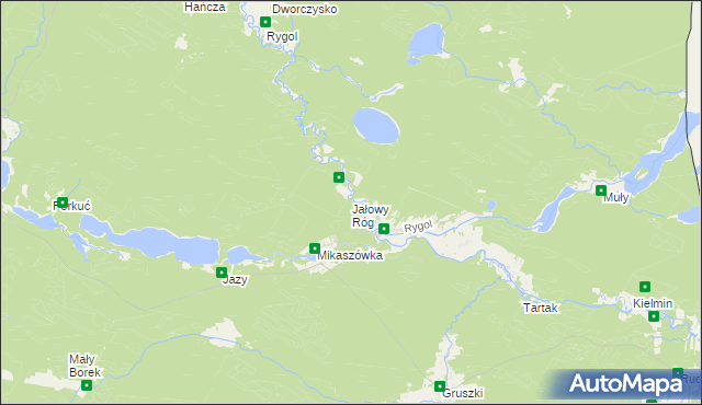 mapa Jałowy Róg, Jałowy Róg na mapie Targeo