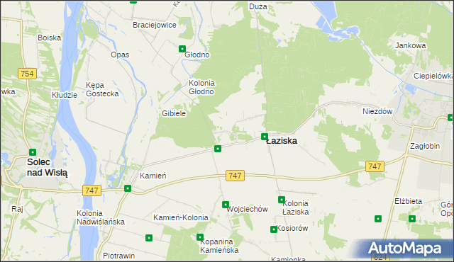 mapa Janiszów gmina Łaziska, Janiszów gmina Łaziska na mapie Targeo