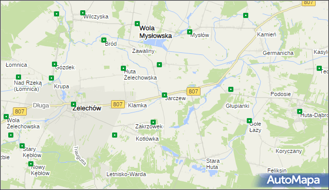 mapa Jarczew, Jarczew na mapie Targeo