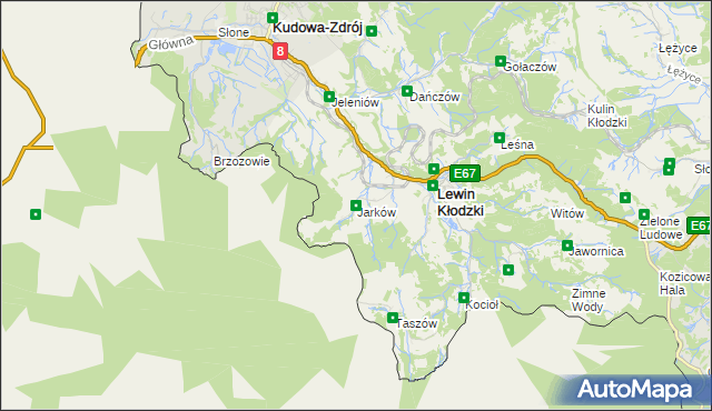 mapa Jarków, Jarków na mapie Targeo