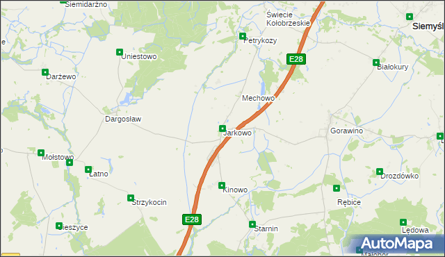 mapa Jarkowo, Jarkowo na mapie Targeo