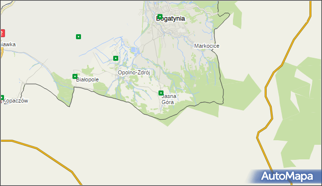 mapa Jasna Góra gmina Bogatynia, Jasna Góra gmina Bogatynia na mapie Targeo