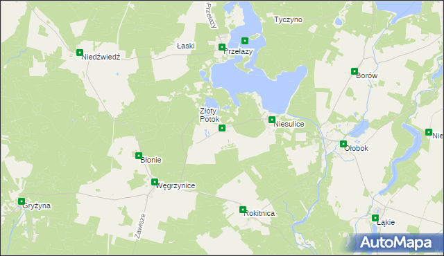 mapa Kalinowo gmina Skąpe, Kalinowo gmina Skąpe na mapie Targeo